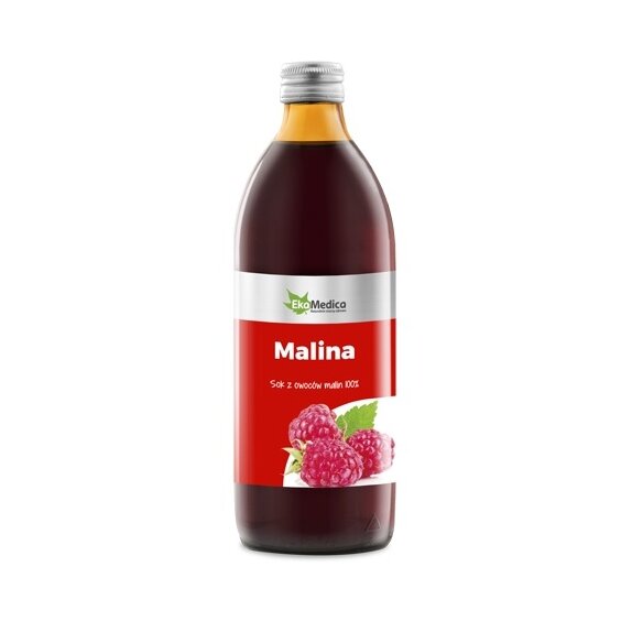 Sok z malin 1000 ml EkaMedica cena 40,40zł