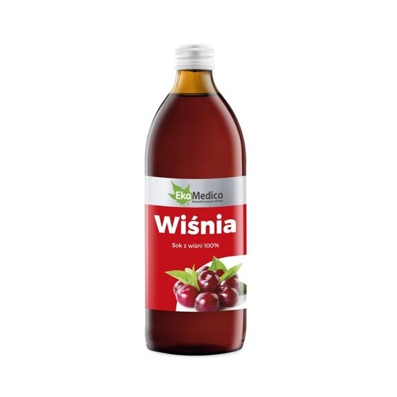 Sok z wiśni 100 % 500 ml EkaMedica cena 17,21zł