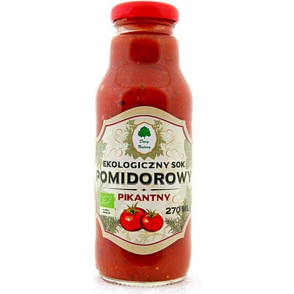 Sok pomidorowy pikantny 270 ml Dary Natury cena 4,65zł