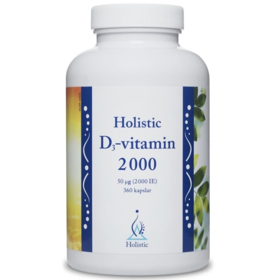 Holistic Witamina D3 50 µg (2000 IU) 360 kapsułek cena 151,00zł