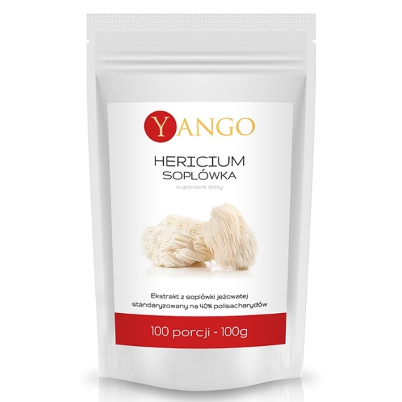 Hericium ekstrakt w proszku 100 g Yango cena 99,00zł