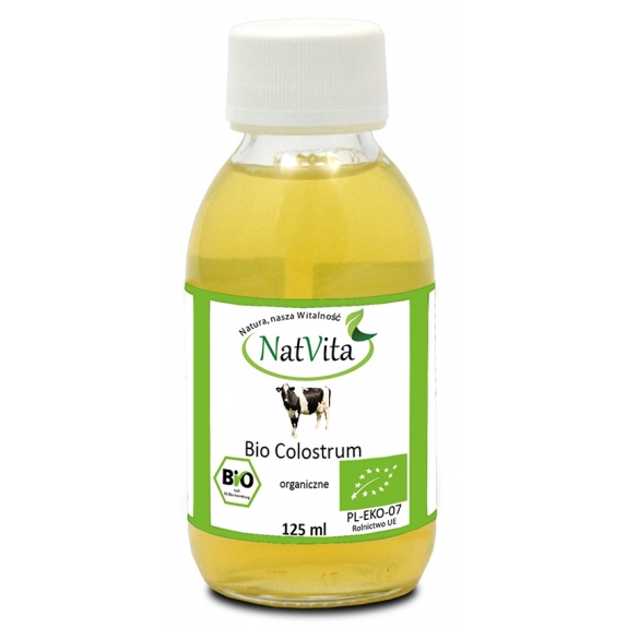 BIO Colostrum, Siara bydlęca w płynie 125 ml NatVita cena 103,85zł