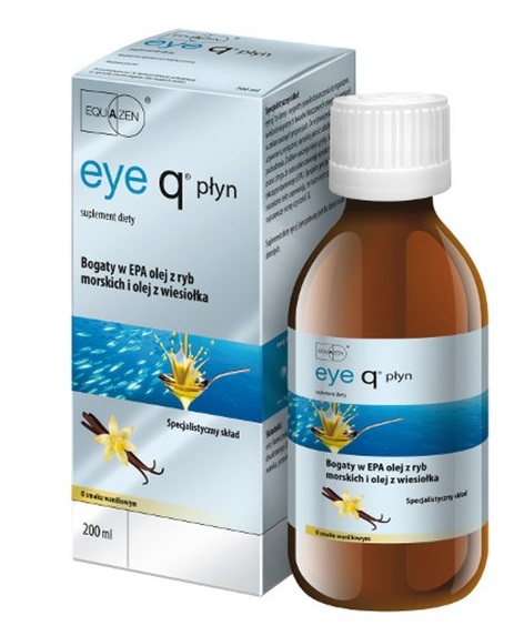 Equazen Eye Q Liquid Vanilia 200 ml, Fish Oil EPA, DHA